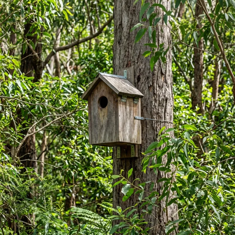 Animal nesting box installed as a humane alternative to a Altona North roof cavity